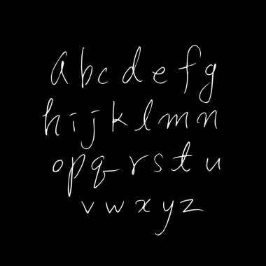 vektör yazı tipleri / el yazısı kaligrafi