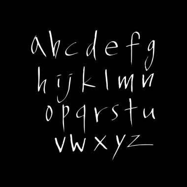 vektör yazı tipleri / el yazısı kaligrafi