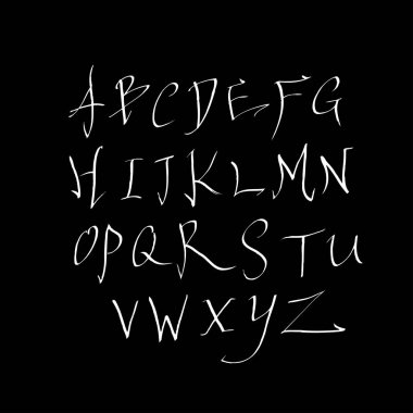 vektör yazı tipleri / el yazısı kaligrafi