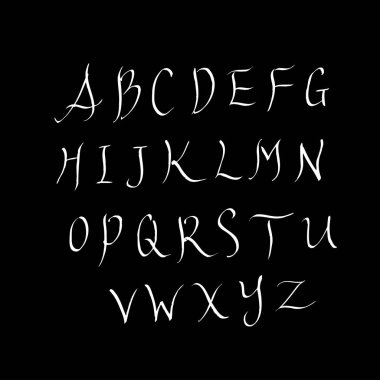 vektör yazı tipleri / el yazısı kaligrafi