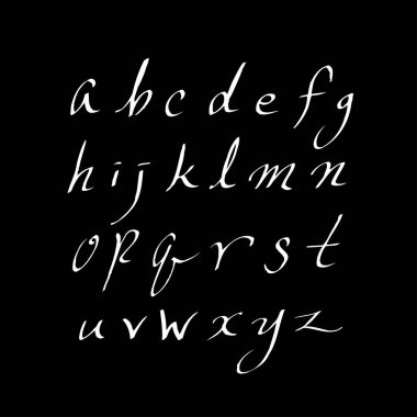 vektör yazı tipleri / el yazısı kaligrafi