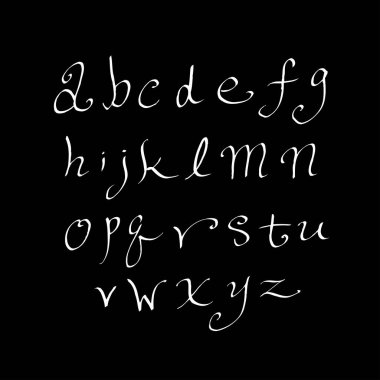 vektör yazı tipleri / el yazısı kaligrafi