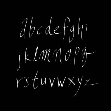 vektör yazı tipleri / el yazısı kaligrafi
