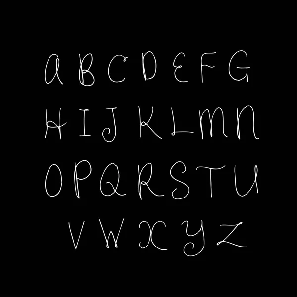 Векторні Шрифти Ручна Каліграфія — стоковий вектор