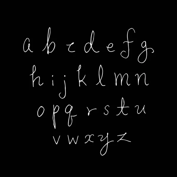 Vectorlettertypen Handgeschreven Kalligrafie — Stockvector