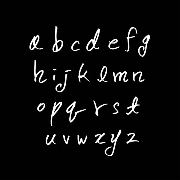 ベクトルフォント 手書き文字 — ストックベクタ