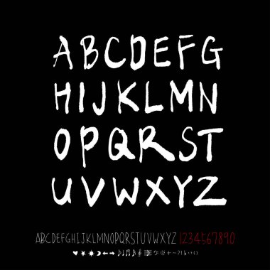 vektör yazı tipleri / el yazısı kaligrafi