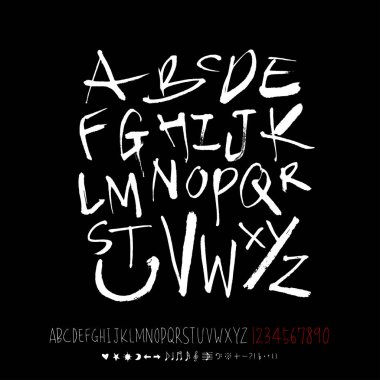 vektör yazı tipleri / el yazısı kaligrafi