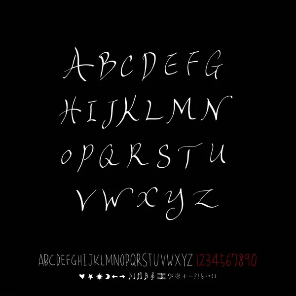 Fonturi Vectoriale Caligrafie Scrisă Mână — Vector de stoc