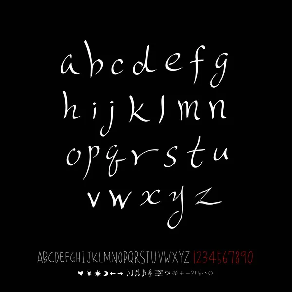 Векторні Шрифти Ручна Каліграфія — стоковий вектор