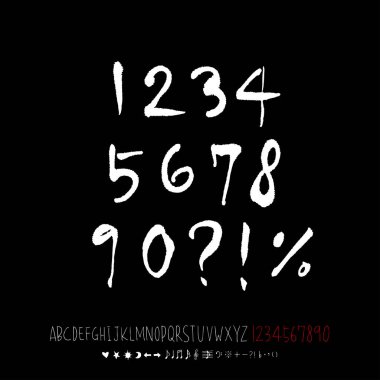 vektör yazı tipleri / el yazısı kaligrafi