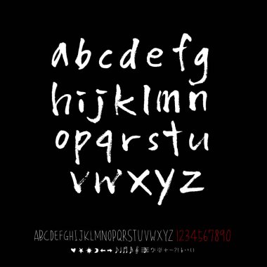 vektör yazı tipleri / el yazısı kaligrafi