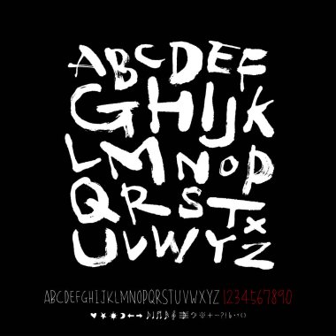 vektör yazı tipleri / el yazısı kaligrafi