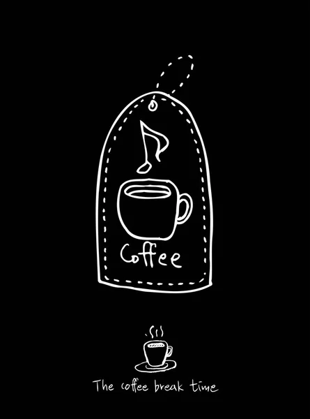 Affiche Café Illustration Café Sketchy Vecteur — Image vectorielle