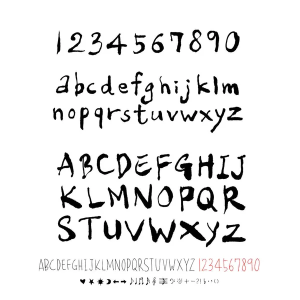 Vektorskrifttyper Håndskrevet Kalligrafi – Stock-vektor
