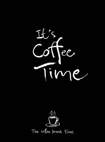 咖啡厅海报 粗略咖啡插画 — 图库矢量图片