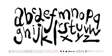 vektör yazı tipleri / el yazısı kaligrafi 