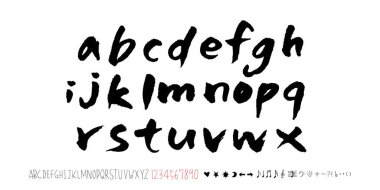 vektör yazı tipleri / el yazısı kaligrafi 