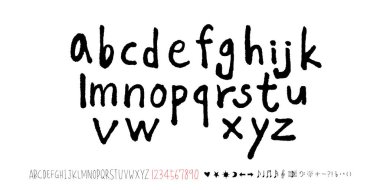 vektör yazı tipleri / el yazısı kaligrafi 