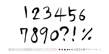 vektör yazı tipleri / el yazısı kaligrafi 