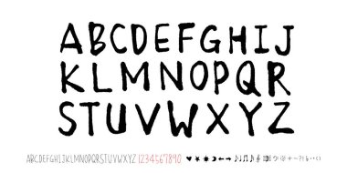 vektör yazı tipleri / el yazısı kaligrafi 