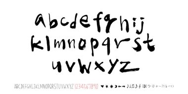 vektör yazı tipleri / el yazısı kaligrafi 