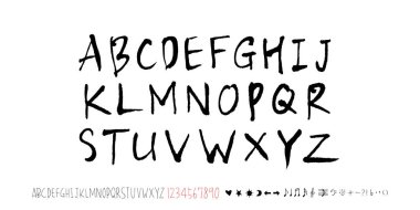 vektör yazı tipleri / el yazısı kaligrafi 