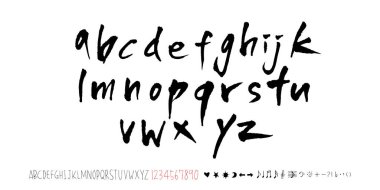 vektör yazı tipleri / el yazısı kaligrafi 