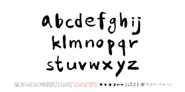 vektör yazı tipleri / el yazısı kaligrafi 