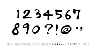 vektör yazı tipleri / el yazısı kaligrafi 