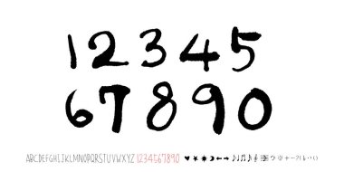 vektör yazı tipleri / el yazısı kaligrafi 