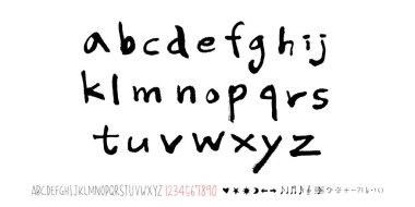 vektör yazı tipleri / el yazısı kaligrafi 