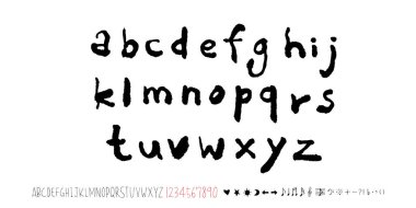 vektör yazı tipleri / el yazısı kaligrafi 