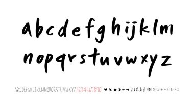 vektör yazı tipleri / el yazısı kaligrafi 