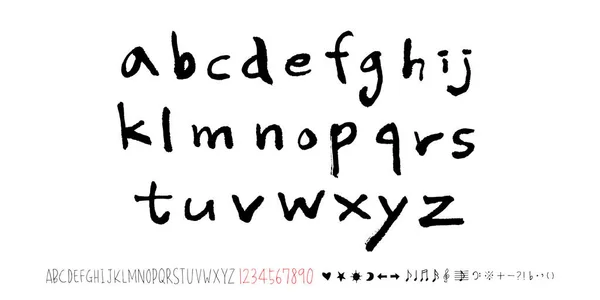 Vektorifontit Käsin Kirjoitettu Kalligrafia — vektorikuva