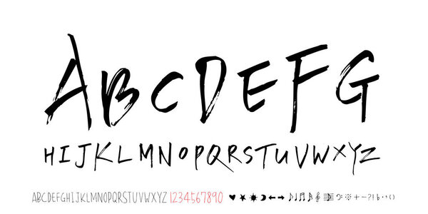 Vector fonts / Handwritten calligraphy 