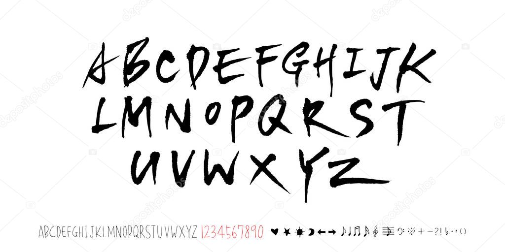 Vector fonts / Handwritten calligraphy 