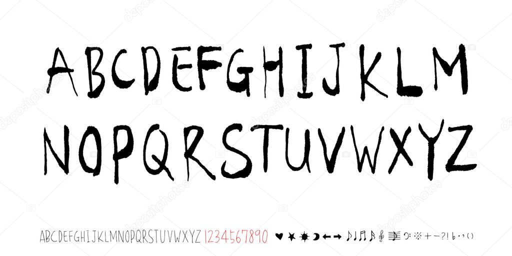 Vector fonts / Handwritten calligraphy 