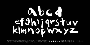 vektör yazı tipleri / el yazısı kaligrafi 