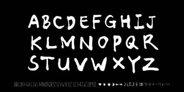 vektör yazı tipleri / el yazısı kaligrafi 