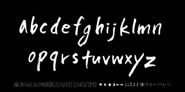 vektör yazı tipleri / el yazısı kaligrafi 