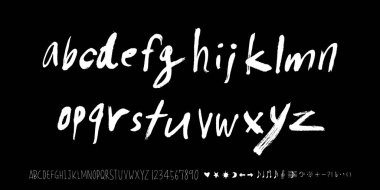 vektör yazı tipleri / el yazısı kaligrafi 