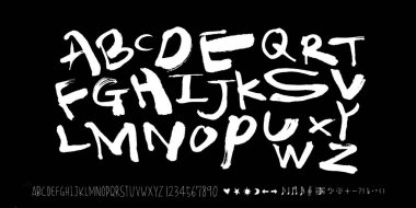 vektör yazı tipleri / el yazısı kaligrafi 