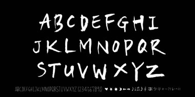 vektör yazı tipleri / el yazısı kaligrafi 