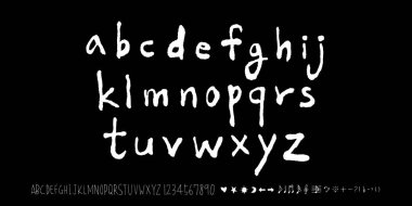 vektör yazı tipleri / el yazısı kaligrafi 