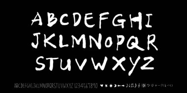 vektör yazı tipleri / el yazısı kaligrafi 