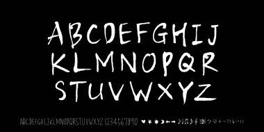 vektör yazı tipleri / el yazısı kaligrafi 