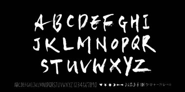 vektör yazı tipleri / el yazısı kaligrafi 