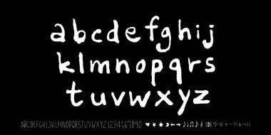 vektör yazı tipleri / el yazısı kaligrafi 