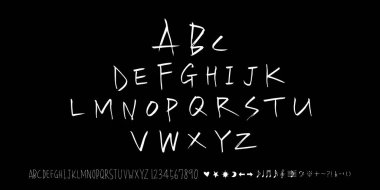 vektör yazı tipleri / el yazısı kaligrafi 